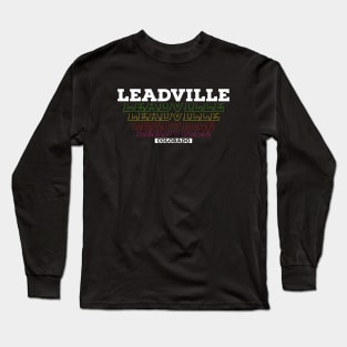 I Love Leadville Colorado USA Vintage Long Sleeve T-Shirt